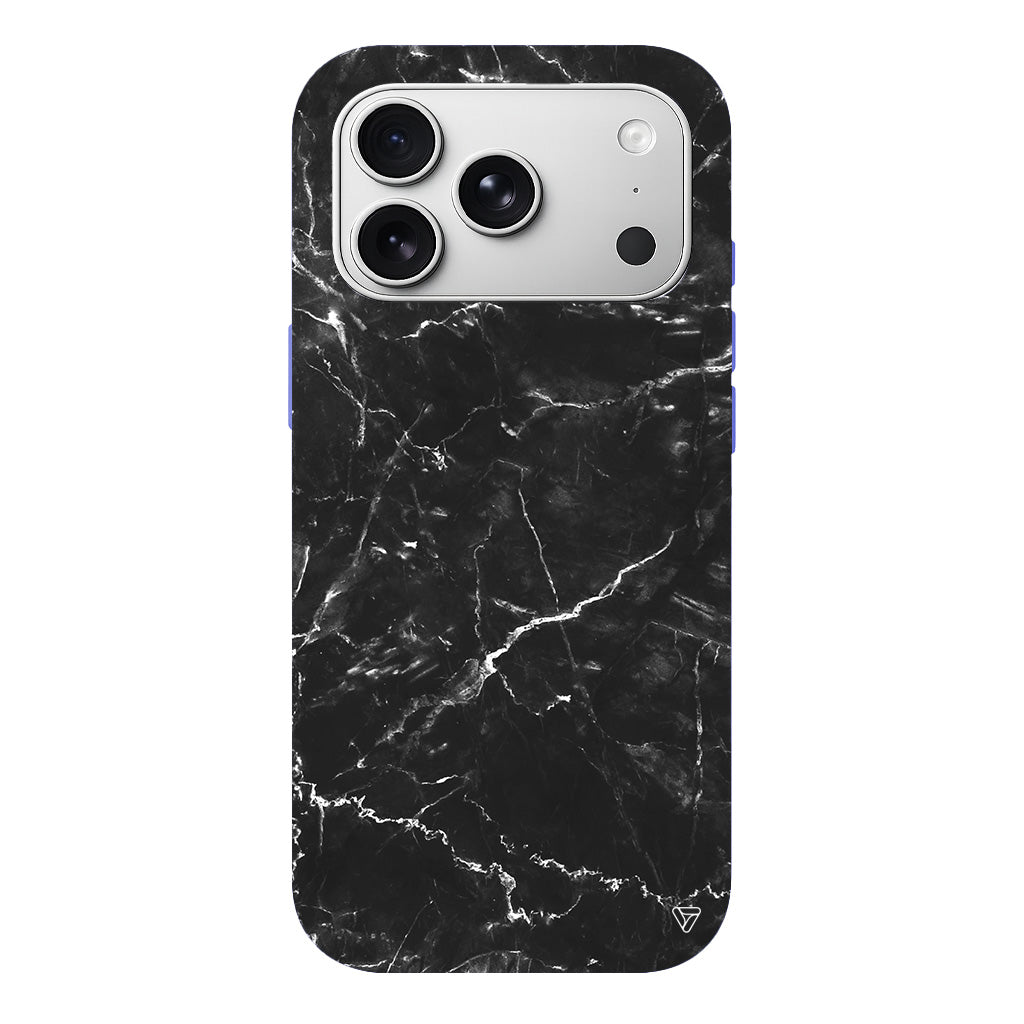 Black Marble 2 Lansman Model İçi Kadife Silikon Telefon Kılıfı