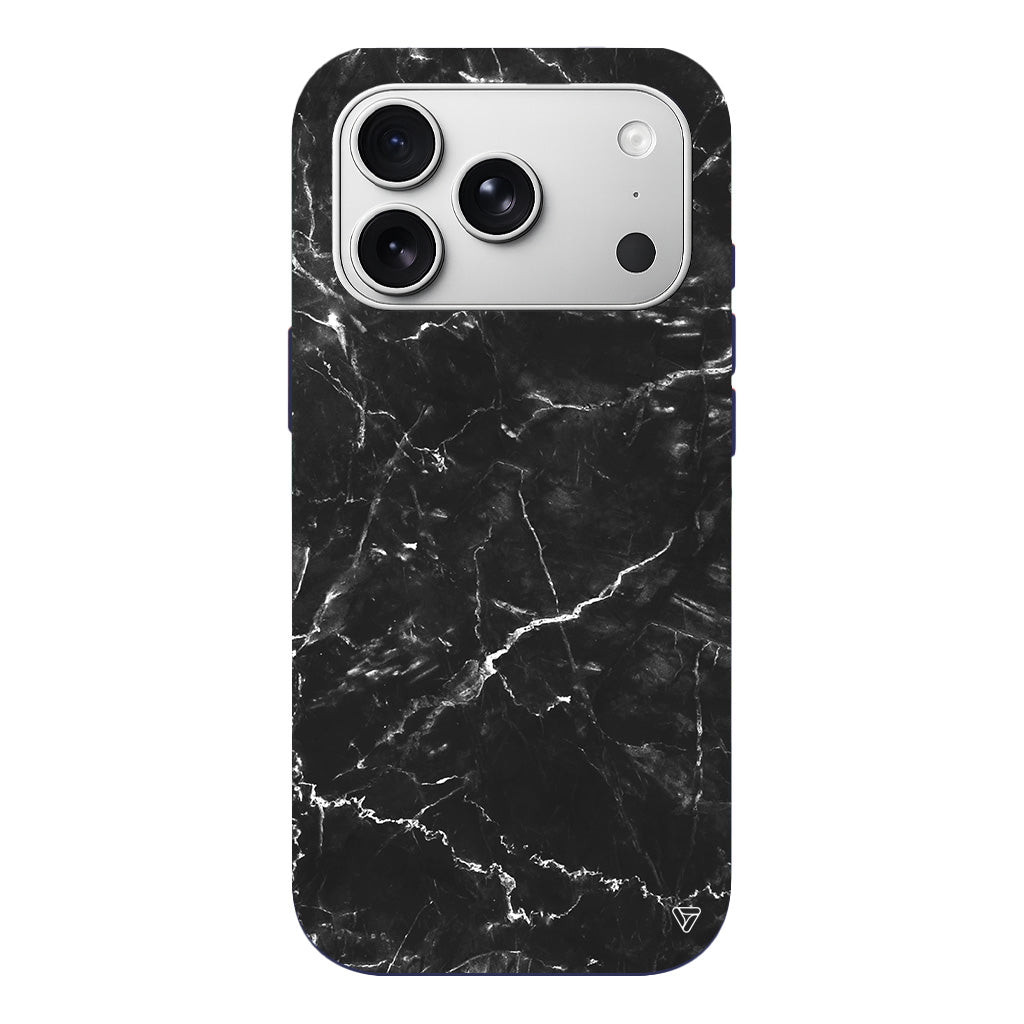 Black Marble 2 Lansman Model İçi Kadife Silikon Telefon Kılıfı