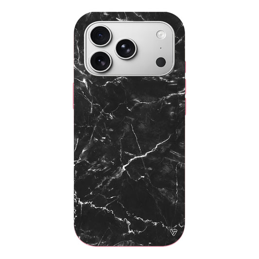Black Marble 2 Lansman Model İçi Kadife Silikon Telefon Kılıfı