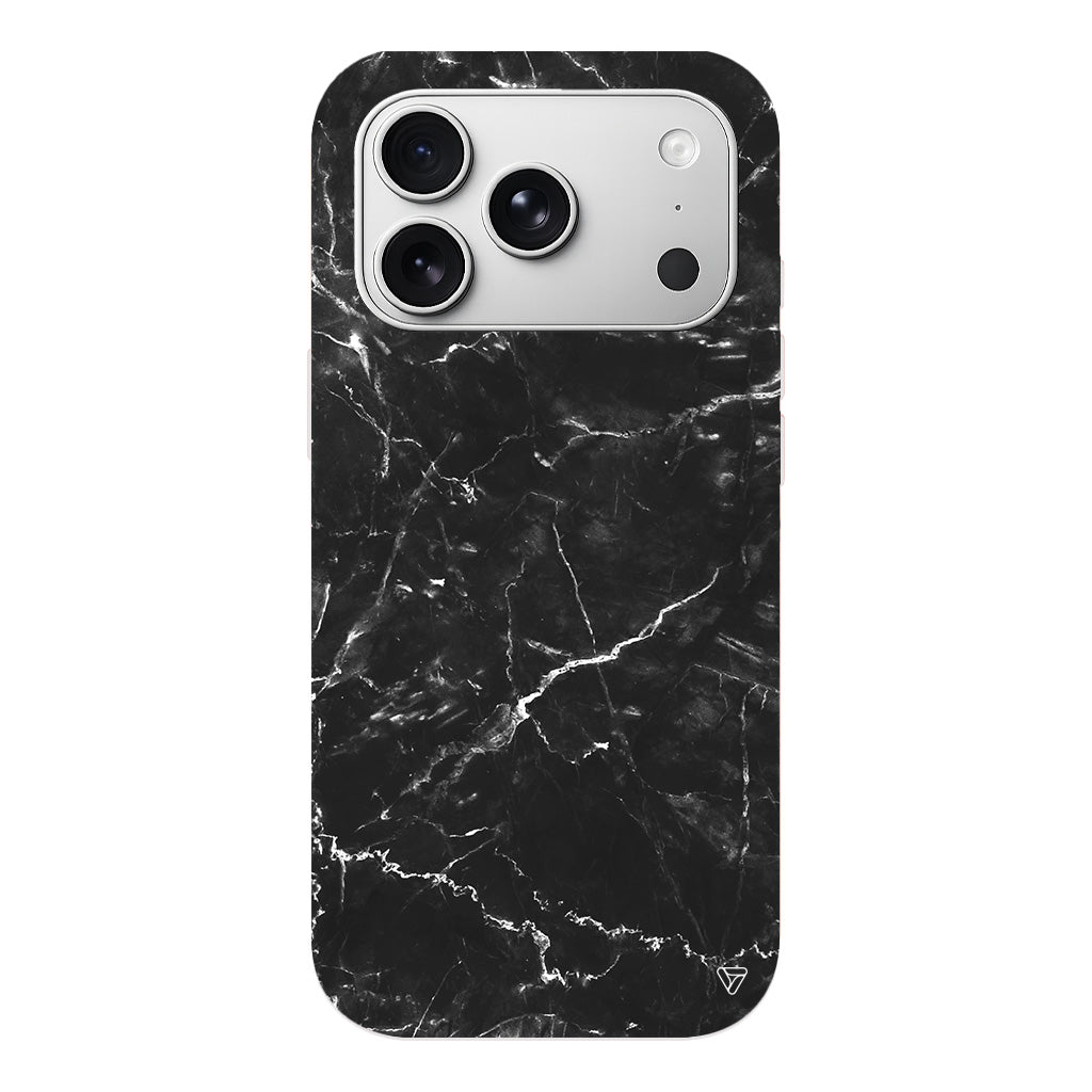 Black Marble 2 Lansman Model İçi Kadife Silikon Telefon Kılıfı