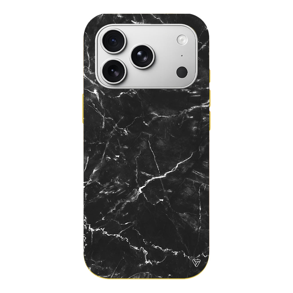 Black Marble 2 Lansman Model İçi Kadife Silikon Telefon Kılıfı