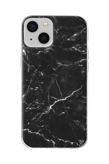 Black Marble 2 Lansman Model İçi Kadife Silikon Telefon Kılıfı – Plus Serisine Özel