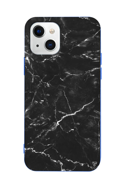 Black Marble 2 Lansman Model İçi Kadife Silikon Telefon Kılıfı – Plus Serisine Özel