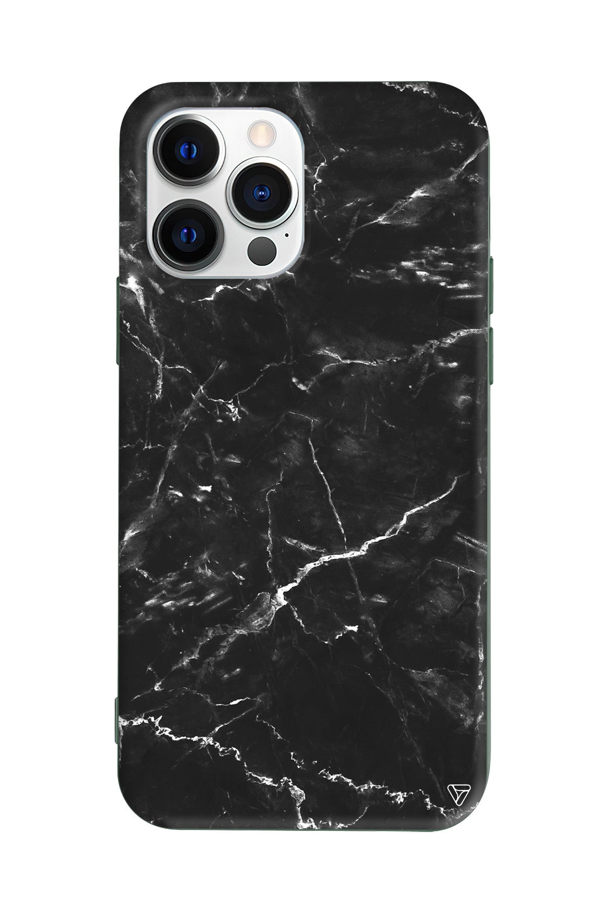 Black Marble 2 Lansman Model İçi Kadife Silikon Telefon Kılıfı
