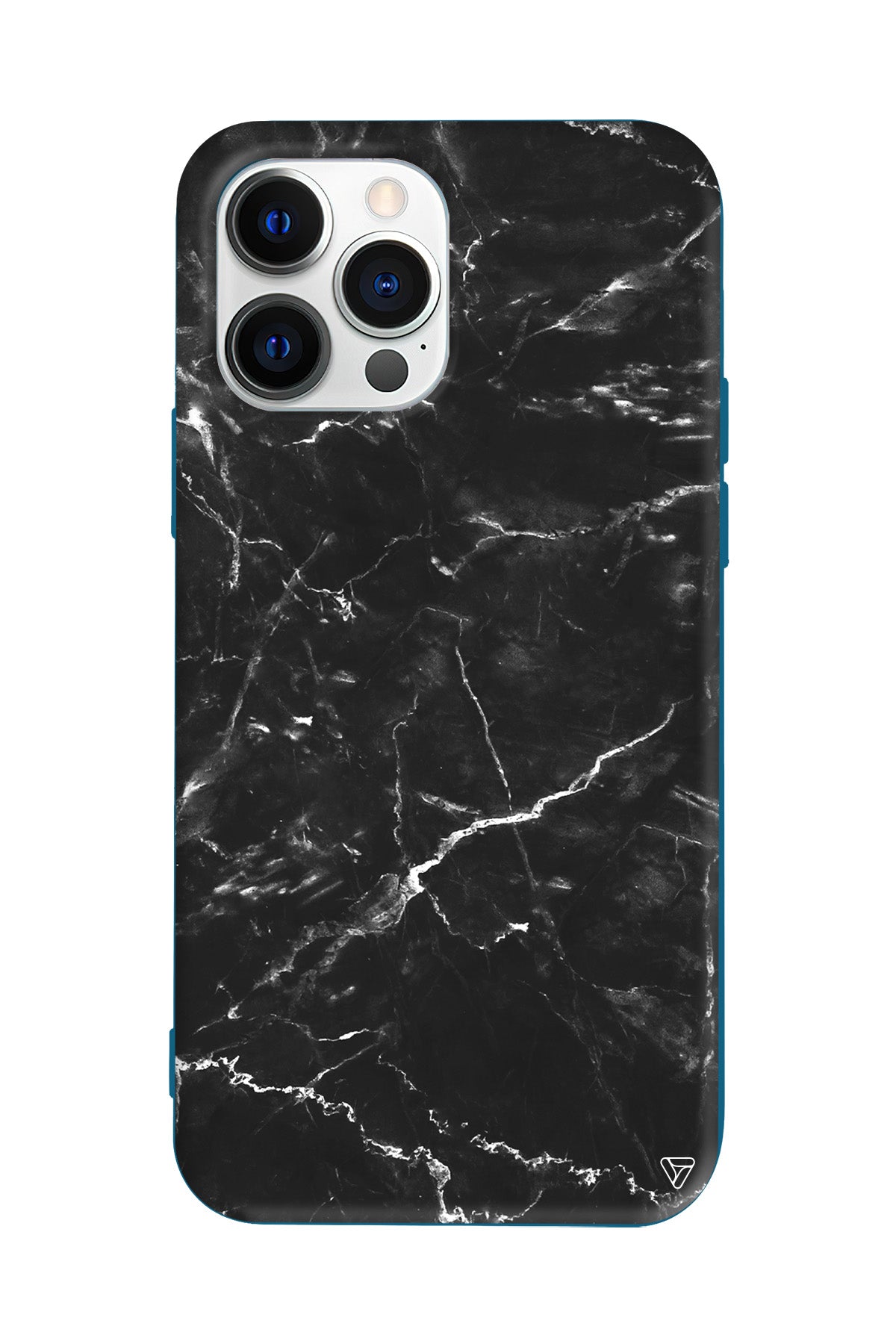 Black Marble 2 Lansman Model İçi Kadife Silikon Telefon Kılıfı