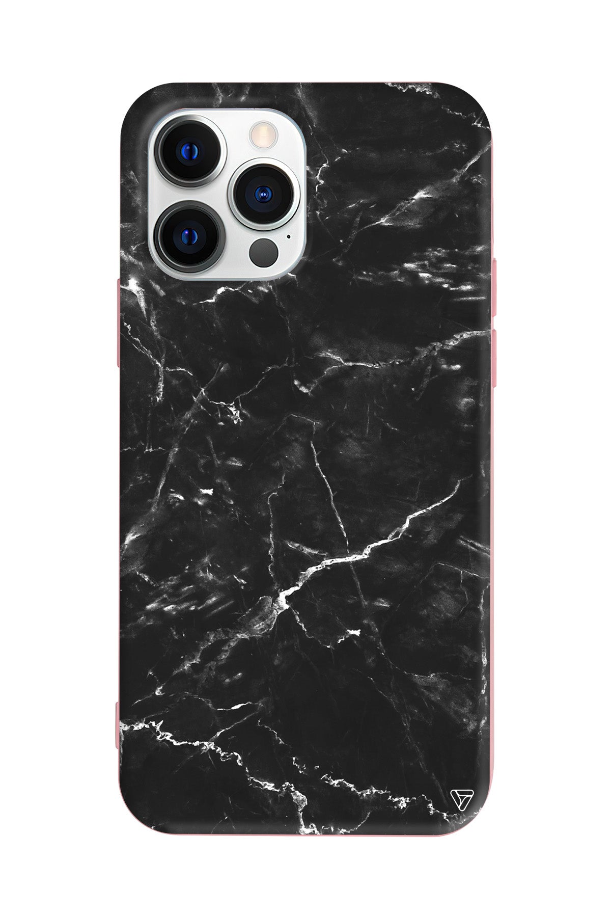 Black Marble 2 Lansman Model İçi Kadife Silikon Telefon Kılıfı