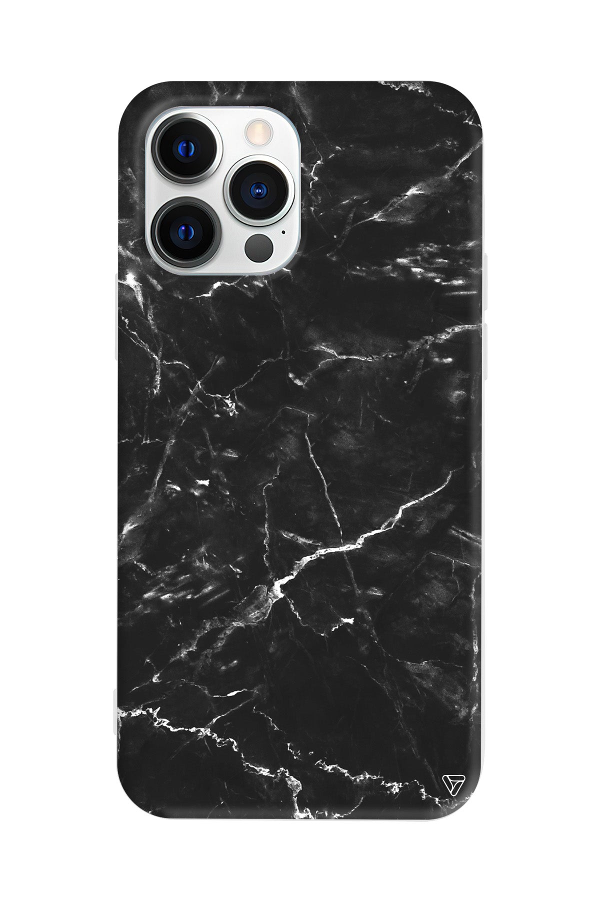 Black Marble 2 Lansman Model İçi Kadife Silikon Telefon Kılıfı