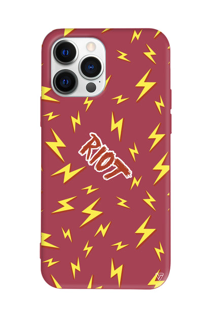 Riot Lansman Model İçi Kadife Silikon Telefon Kılıfı