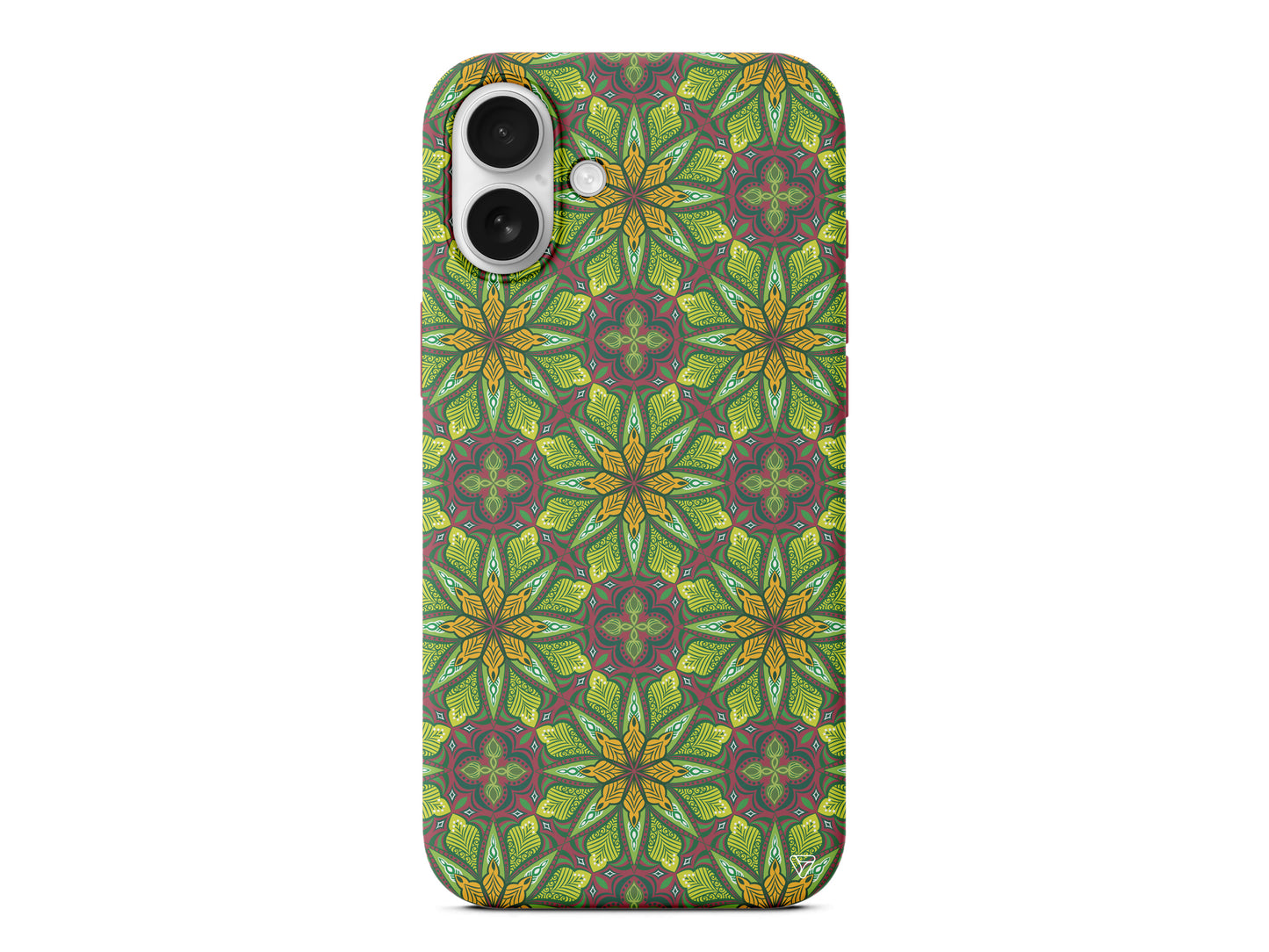 Yeşil Desen Lansman Model İçi Kadife Silikon Telefon Kılıfı