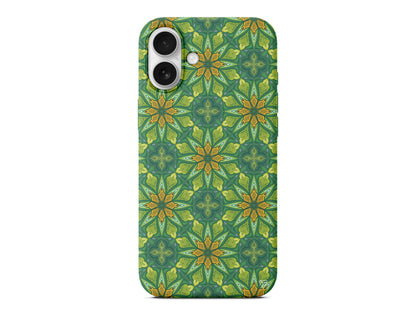 Yeşil Desen Lansman Model İçi Kadife Silikon Telefon Kılıfı – Plus Serisine Özel