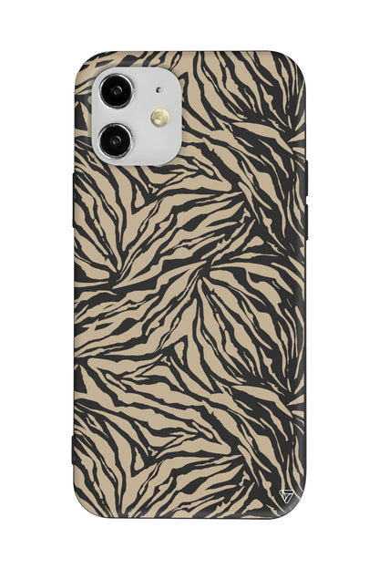 Leopar Deseni Lansman Model İçi Kadife Silikon Telefon Kılıfı