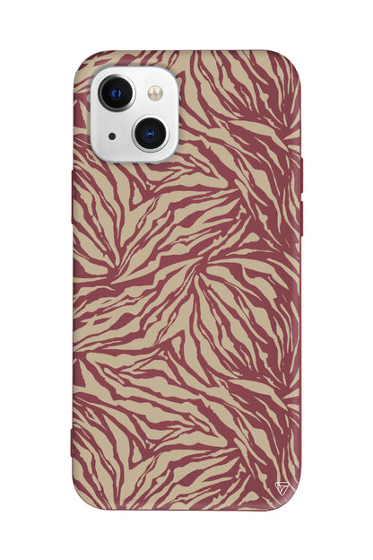 Leopar Deseni Lansman Model İçi Kadife Silikon Telefon Kılıfı