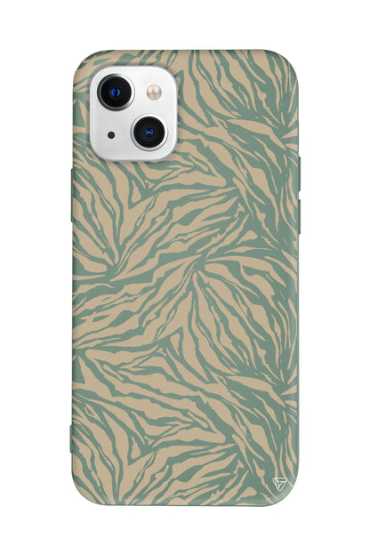 Leopar Deseni Lansman Model İçi Kadife Silikon Telefon Kılıfı