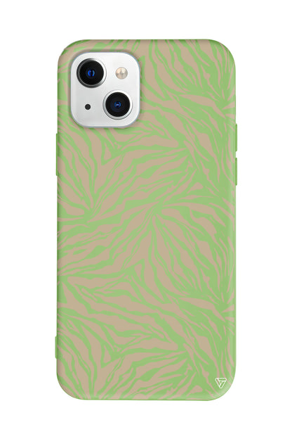 Leopar Deseni Lansman Model İçi Kadife Silikon Telefon Kılıfı