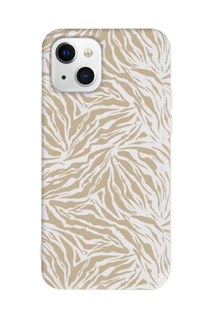 Leopar Deseni Lansman Model İçi Kadife Silikon Telefon Kılıfı