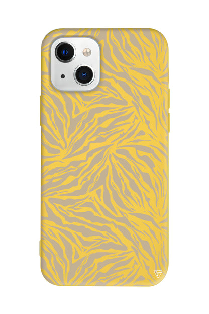 Leopar Deseni Lansman Model İçi Kadife Silikon Telefon Kılıfı