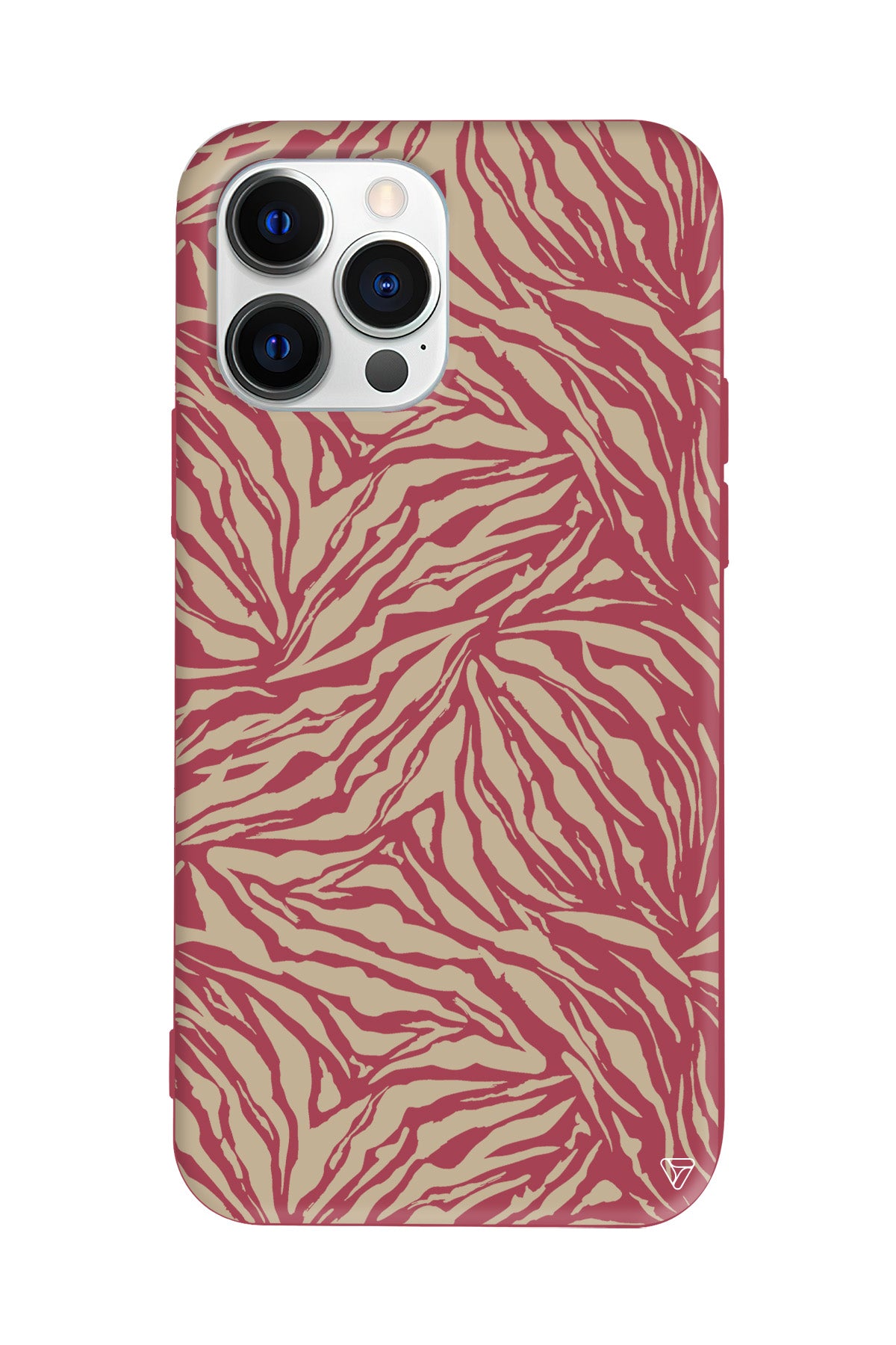 Leopar Deseni Lansman Model İçi Kadife Silikon Telefon Kılıfı