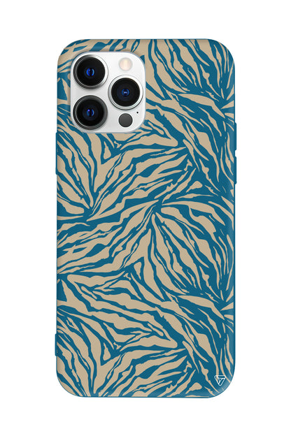 Leopar Deseni Lansman Model İçi Kadife Silikon Telefon Kılıfı