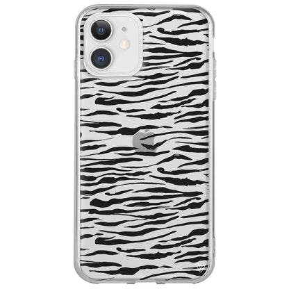 Zebra Lansman Model İçi Kadife Silikon Telefon Kılıfı