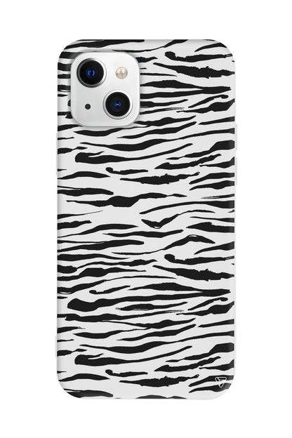 Zebra Lansman Model İçi Kadife Silikon Telefon Kılıfı