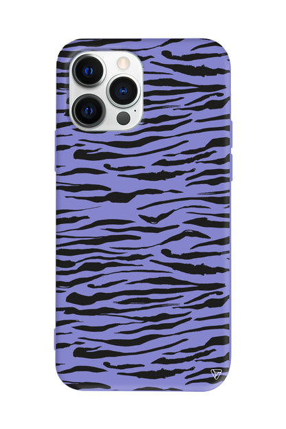 Zebra Lansman Model İçi Kadife Silikon Telefon Kılıfı