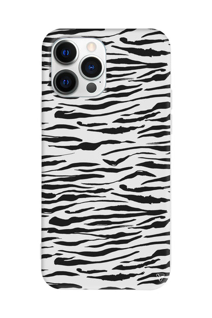 Zebra Lansman Model İçi Kadife Silikon Telefon Kılıfı