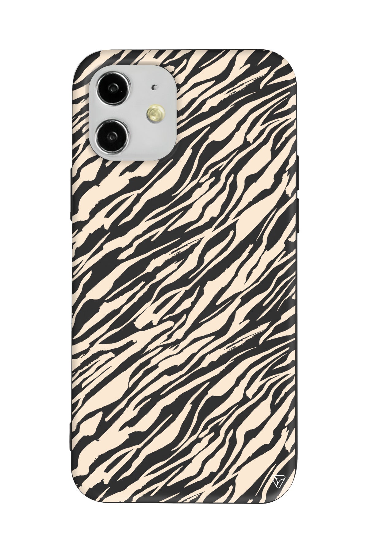 Capraz Zebra Gold Lansman Model İçi Kadife Silikon Telefon Kılıfı