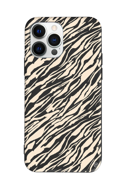 Capraz Zebra Gold Lansman Model İçi Kadife Silikon Telefon Kılıfı