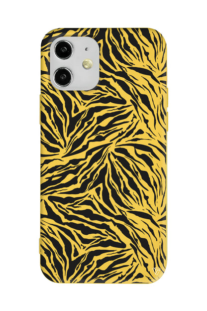 Leopar Siyah Lansman Model İçi Kadife Silikon Telefon Kılıfı