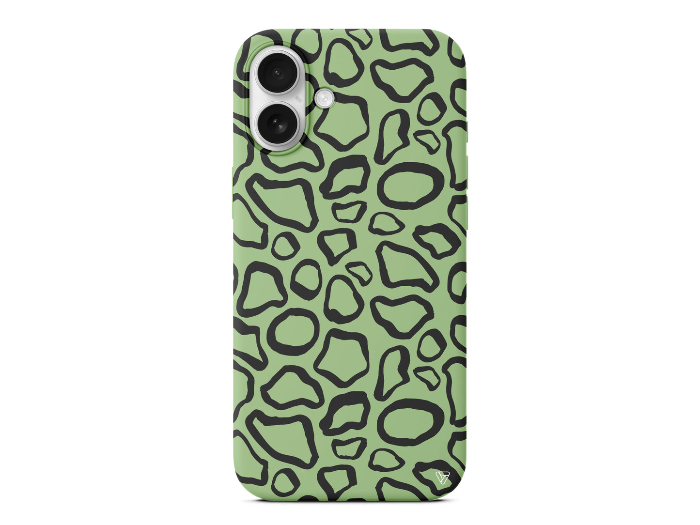 Siyah Pattern Lansman Model İçi Kadife Silikon Telefon Kılıfı