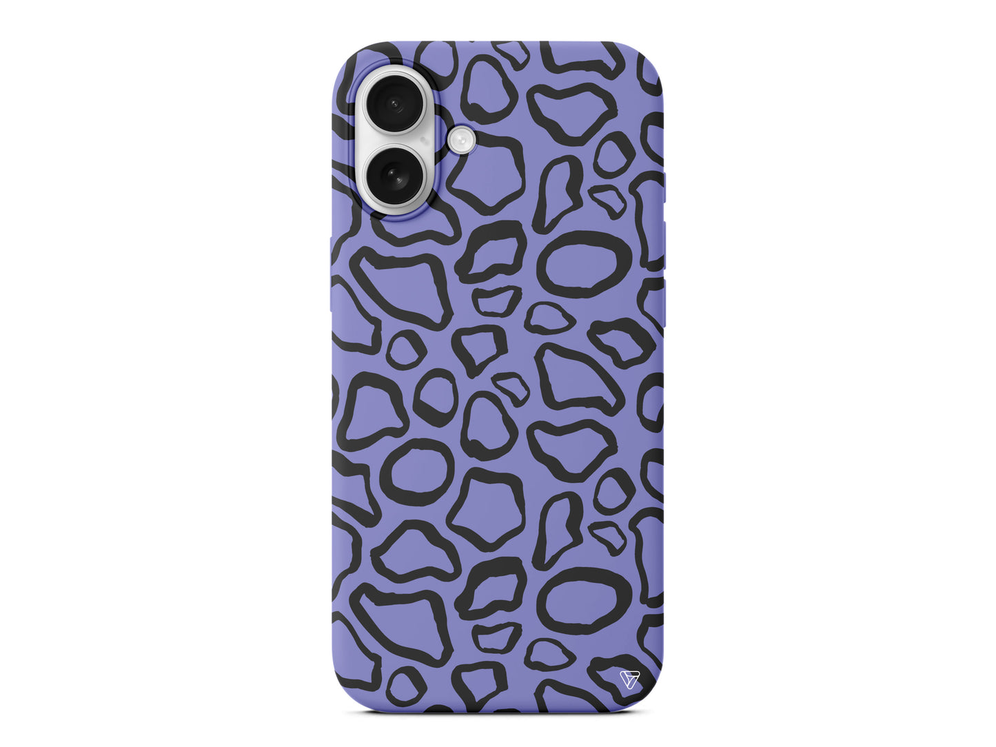 Siyah Pattern Lansman Model İçi Kadife Silikon Telefon Kılıfı