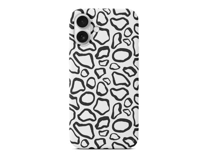 Siyah Pattern Lansman Model İçi Kadife Silikon Telefon Kılıfı – Plus Serisine Özel