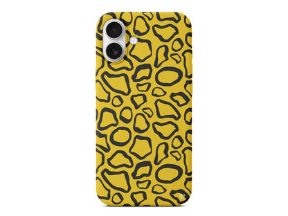 Siyah Pattern Lansman Model İçi Kadife Silikon Telefon Kılıfı