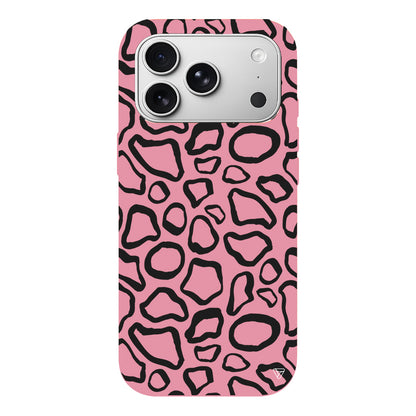 Siyah Pattern Lansman Model İçi Kadife Silikon Telefon Kılıfı