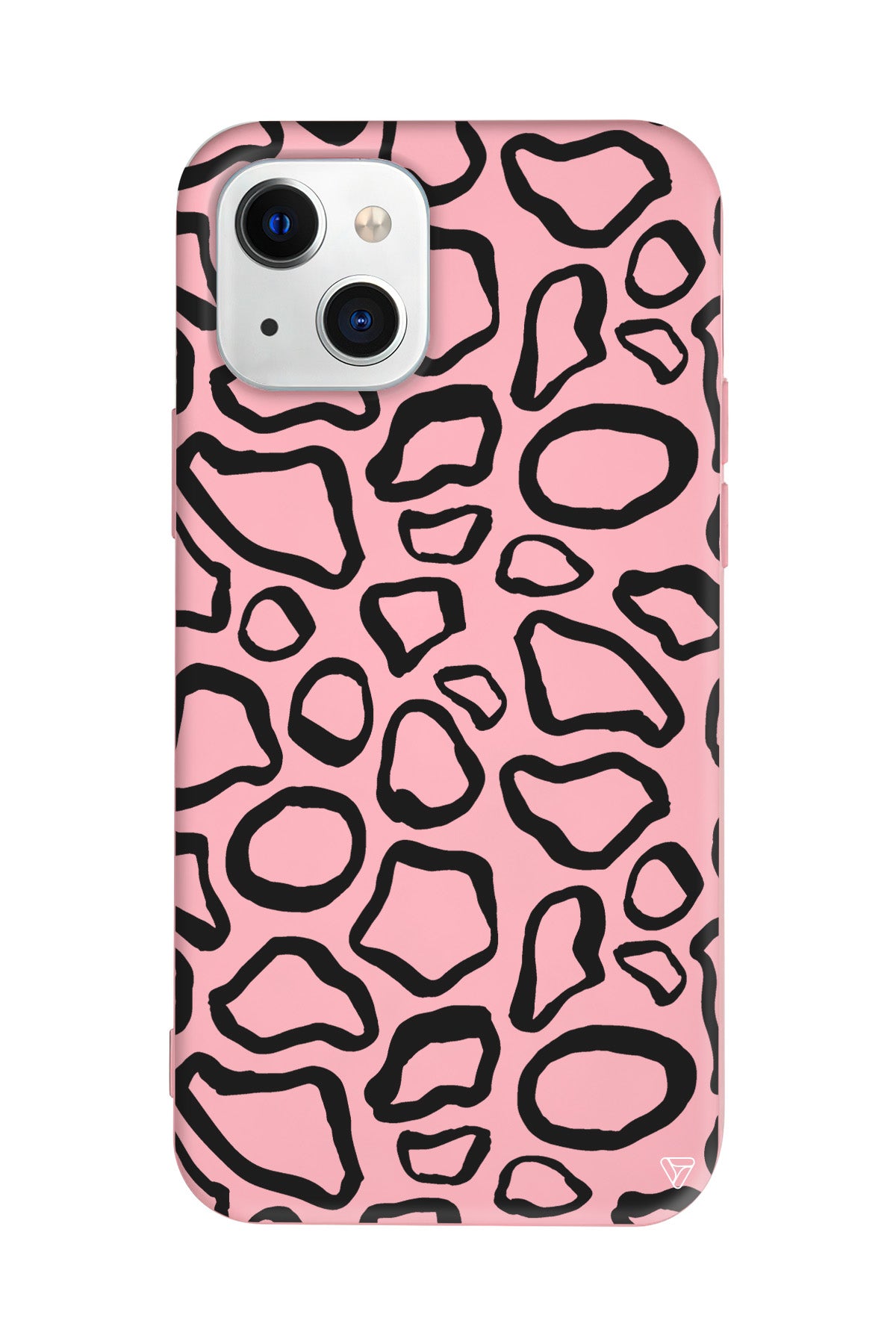 Siyah Pattern Lansman Model İçi Kadife Silikon Telefon Kılıfı – Plus Serisine Özel