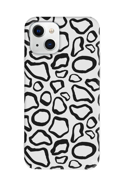 Siyah Pattern Lansman Model İçi Kadife Silikon Telefon Kılıfı – Plus Serisine Özel