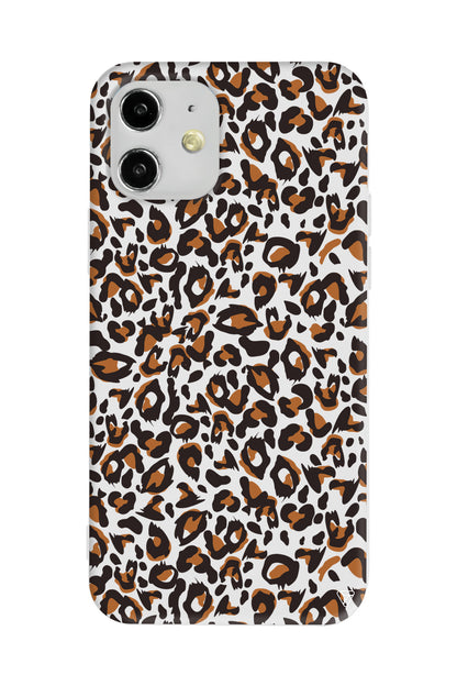 Leopar Lansman Model İçi Kadife Silikon Telefon Kılıfı