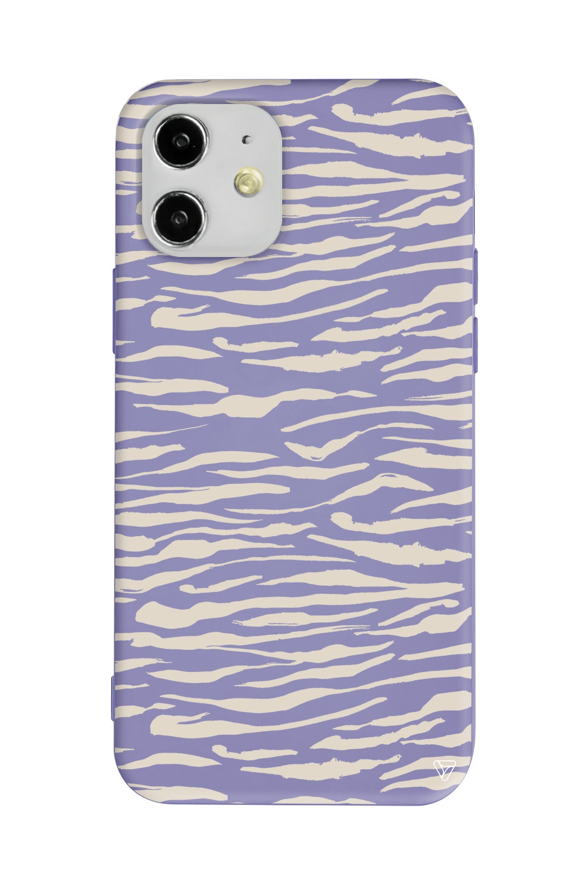 Zebra Sepya Lansman Model İçi Kadife Silikon Telefon Kılıfı