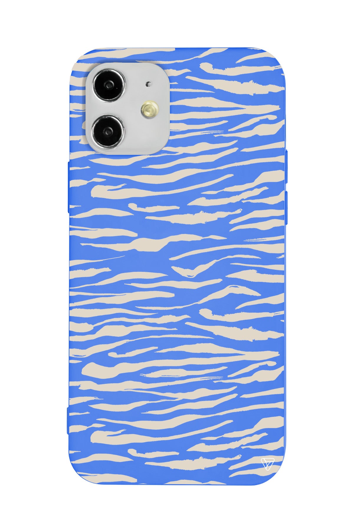 Zebra Sepya Lansman Model İçi Kadife Silikon Telefon Kılıfı