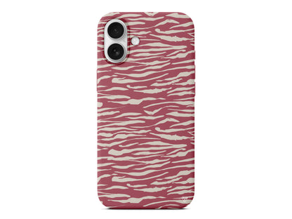 Zebra Sepya Lansman Model İçi Kadife Silikon Telefon Kılıfı – Plus Serisine Özel