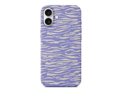 Zebra Sepya Lansman Model İçi Kadife Silikon Telefon Kılıfı