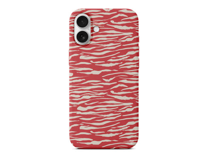 Zebra Sepya Lansman Model İçi Kadife Silikon Telefon Kılıfı – Plus Serisine Özel