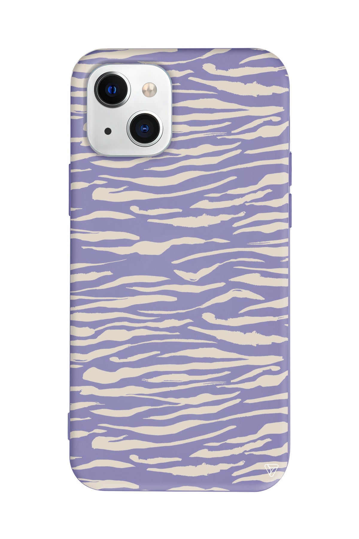 Zebra Sepya Lansman Model İçi Kadife Silikon Telefon Kılıfı