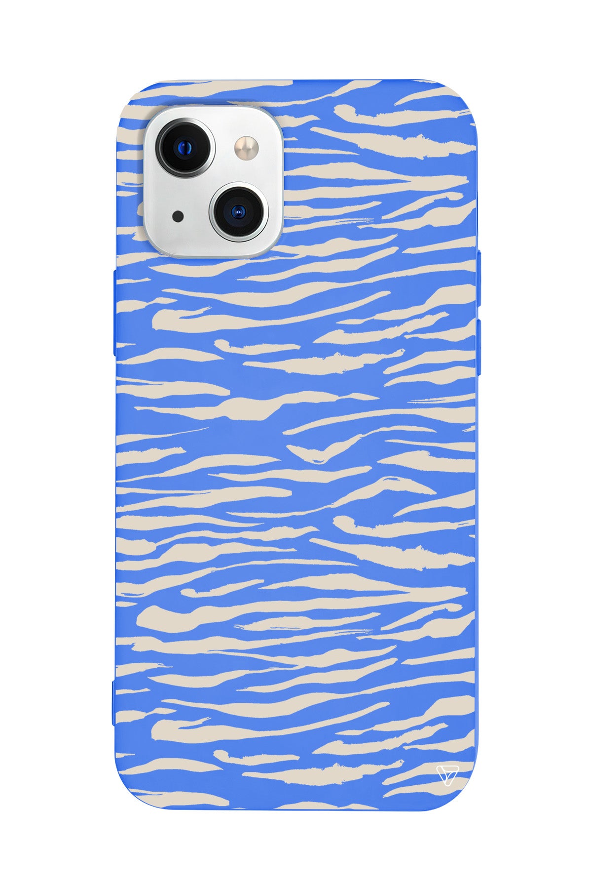 Zebra Sepya Lansman Model İçi Kadife Silikon Telefon Kılıfı