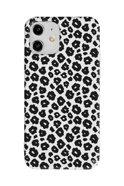 Yavru Leopar Siyah Lansman Model İçi Kadife Silikon Telefon Kılıfı