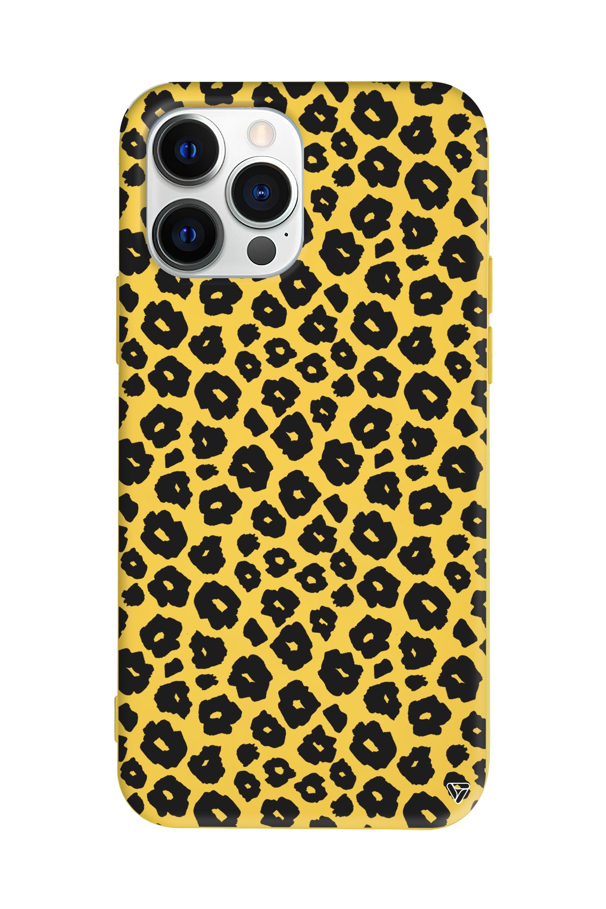 Yavru Leopar Siyah Lansman Model İçi Kadife Silikon Telefon Kılıfı