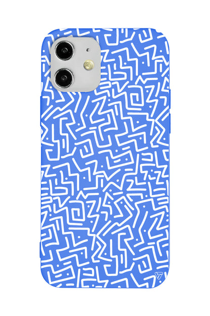 Sweet Doodle White Lansman Model İçi Kadife Silikon Telefon Kılıfı