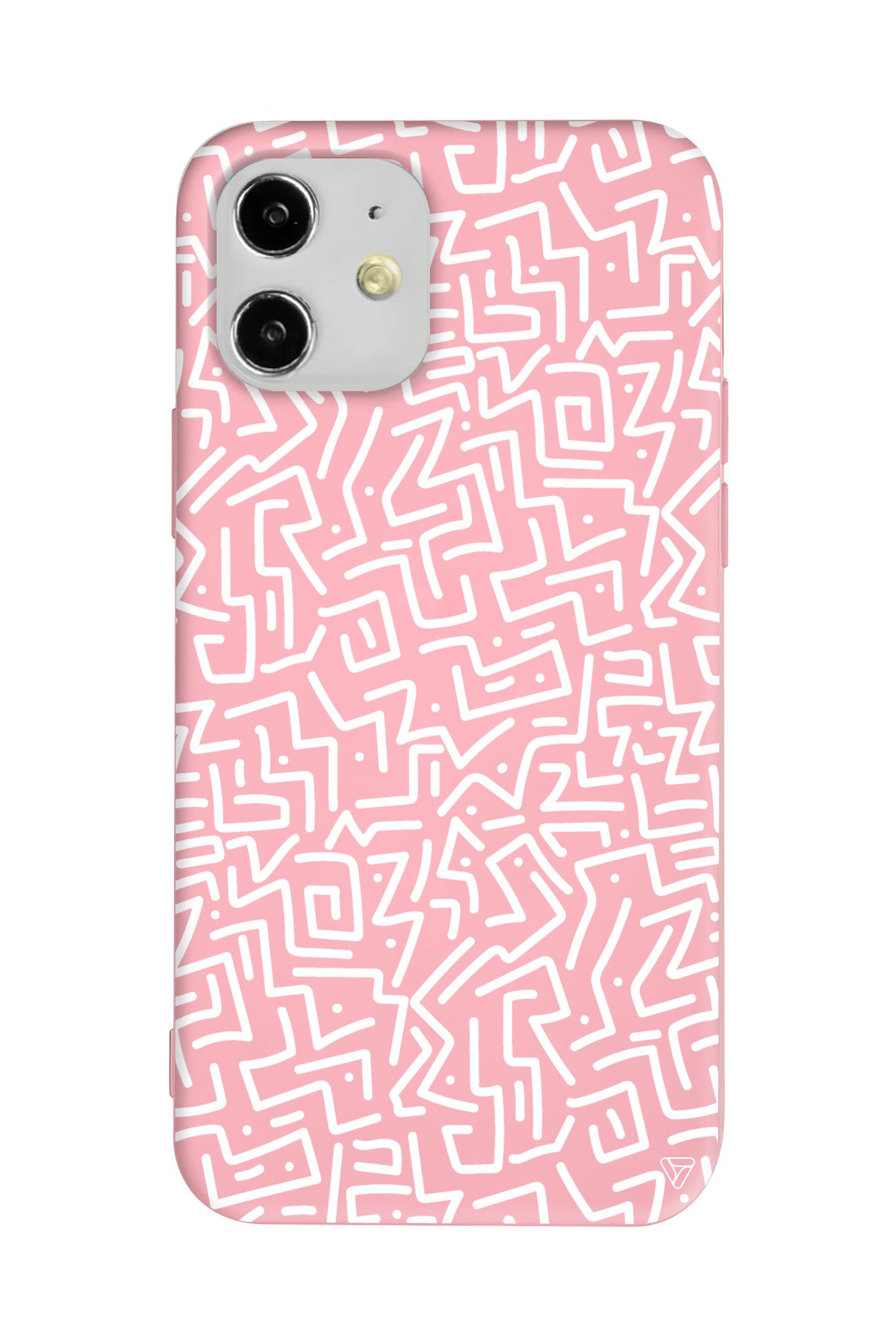 Sweet Doodle White Lansman Model İçi Kadife Silikon Telefon Kılıfı
