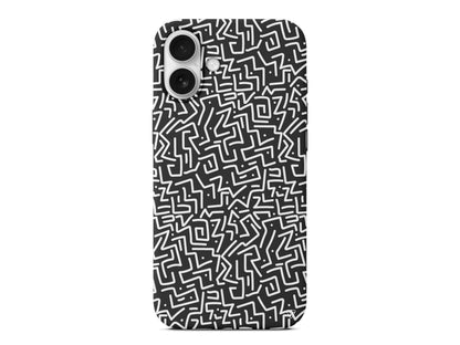 Sweet Doodle White Lansman Model İçi Kadife Silikon Telefon Kılıfı – Plus Serisine Özel