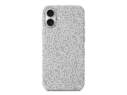 Sweet Doodle White Lansman Model İçi Kadife Silikon Telefon Kılıfı